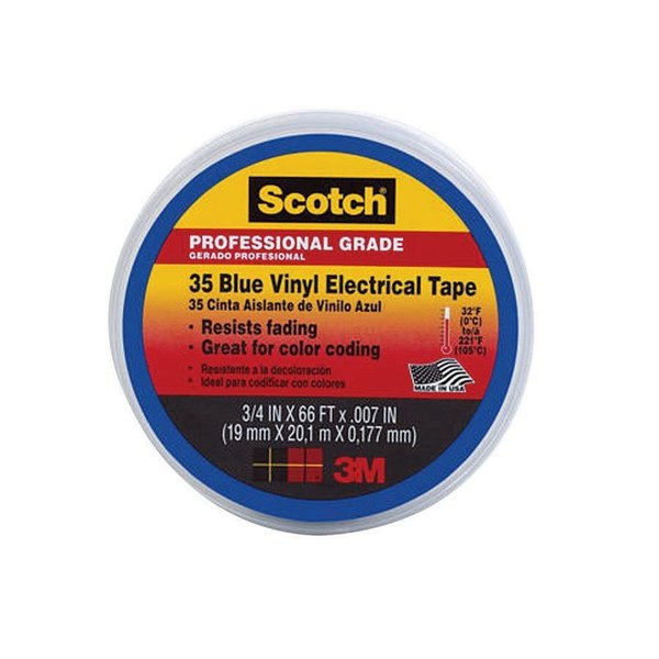 Scotch 3/4 Blue Electrical Tape 10836-DL-10